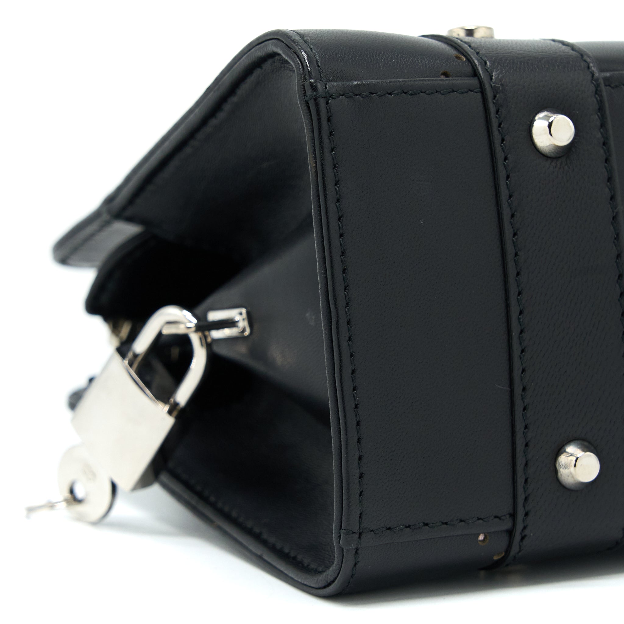 DIOR VINTAGE LADY DIOR LONG CUIR BAG CALFSKIN BLACK SHW