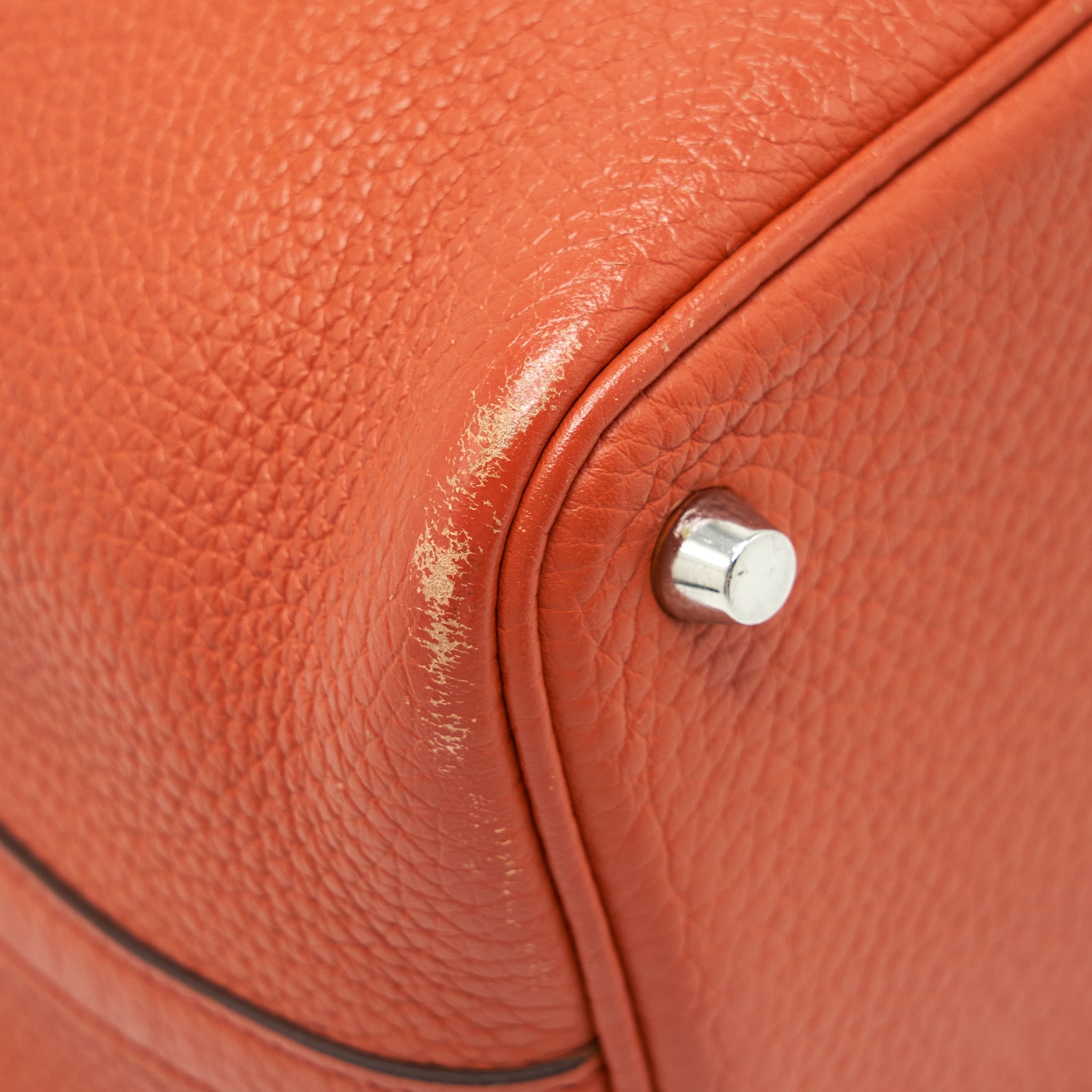 HERMES PICOTIN 18 LOCK BAG ORANGE SHW