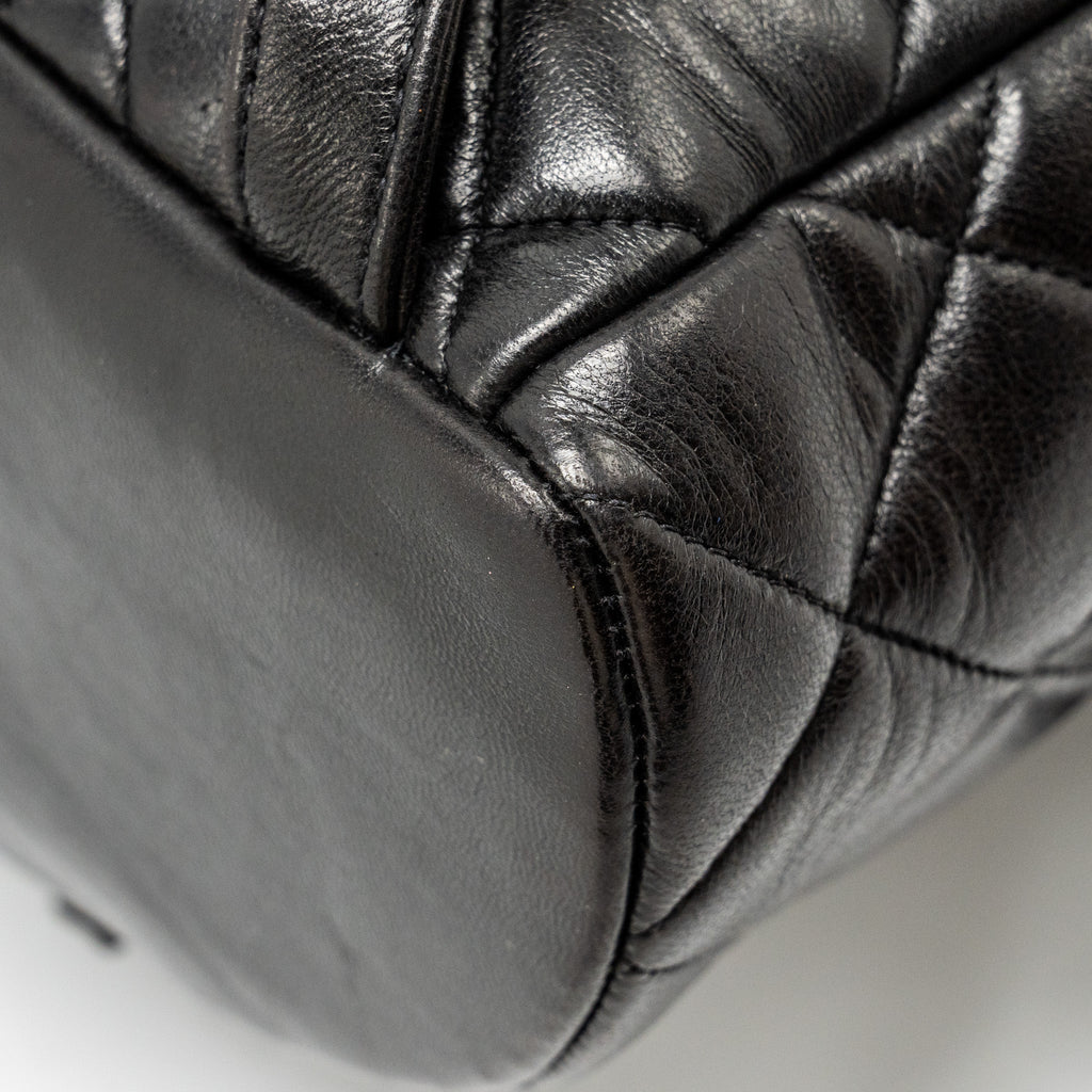 CHANEL VINTAGE DUMA BACKPACK LAMBSKIN BLACK GHW