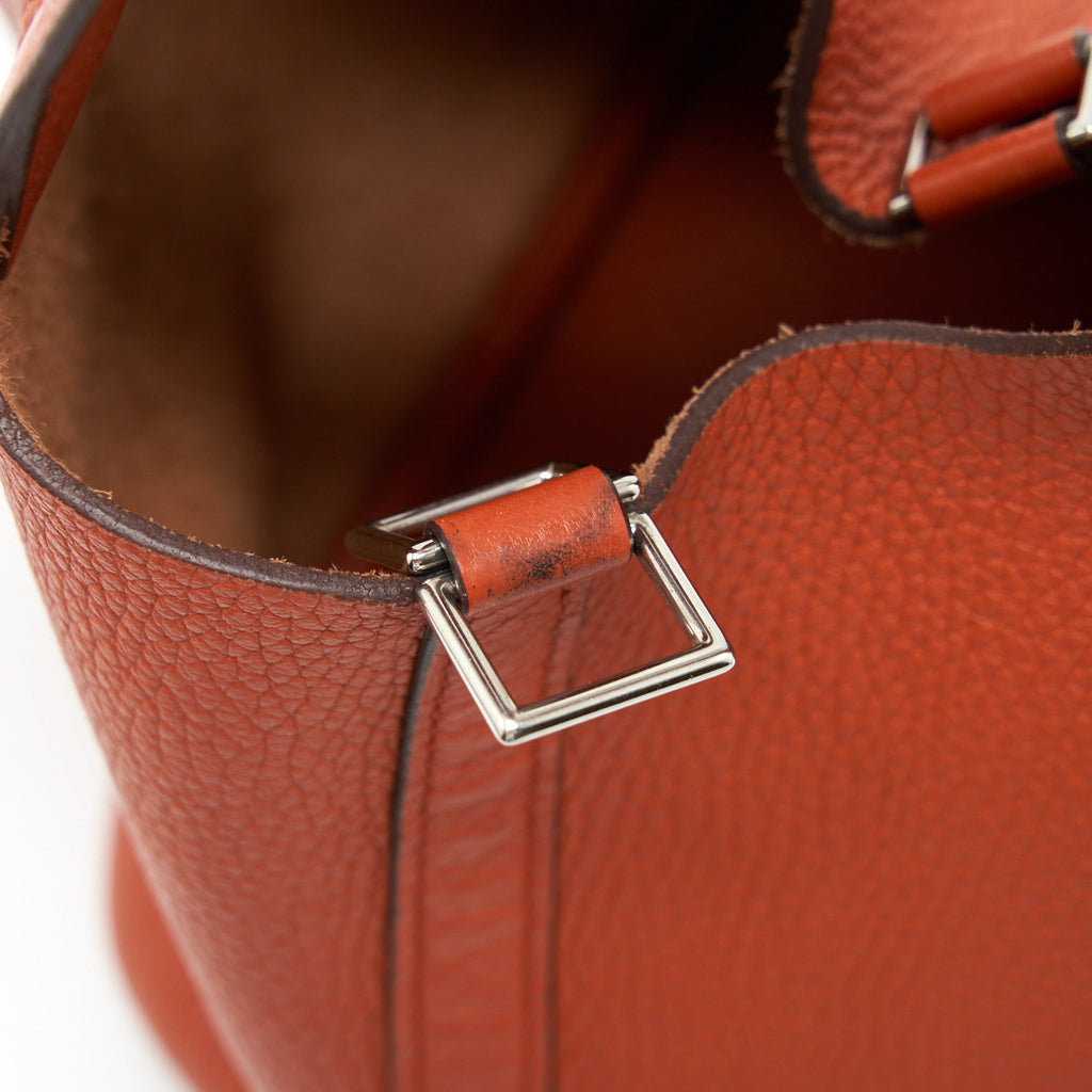 HERMES PICOTIN 18 LOCK BAG ORANGE SHW