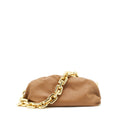 BOTTEGA VENETA CHAIN POUCH CALFSKIN CAMEL GHW