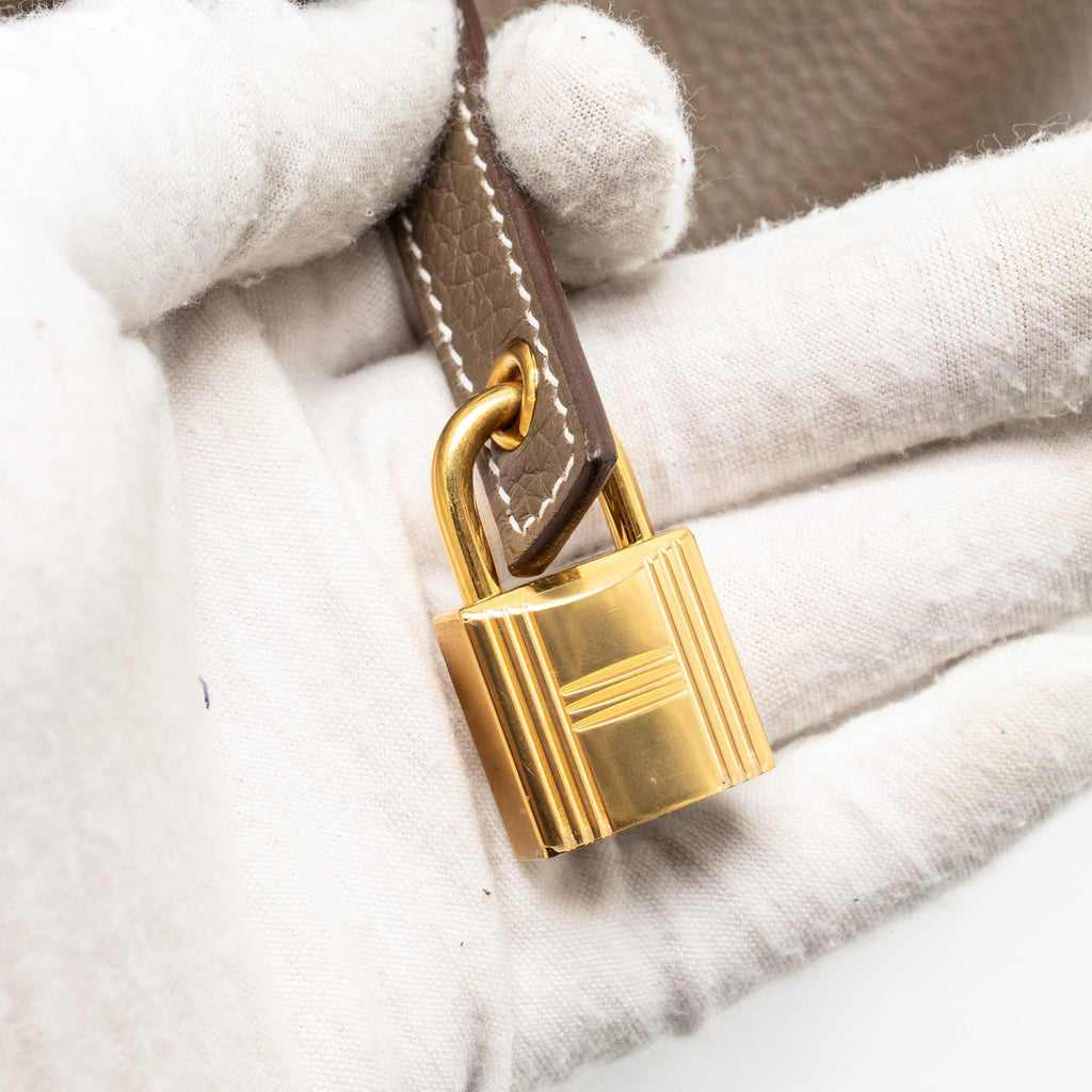 HERMES PICOTIN 22 LOCK BAG CLEMENCE ETOUPE GHW