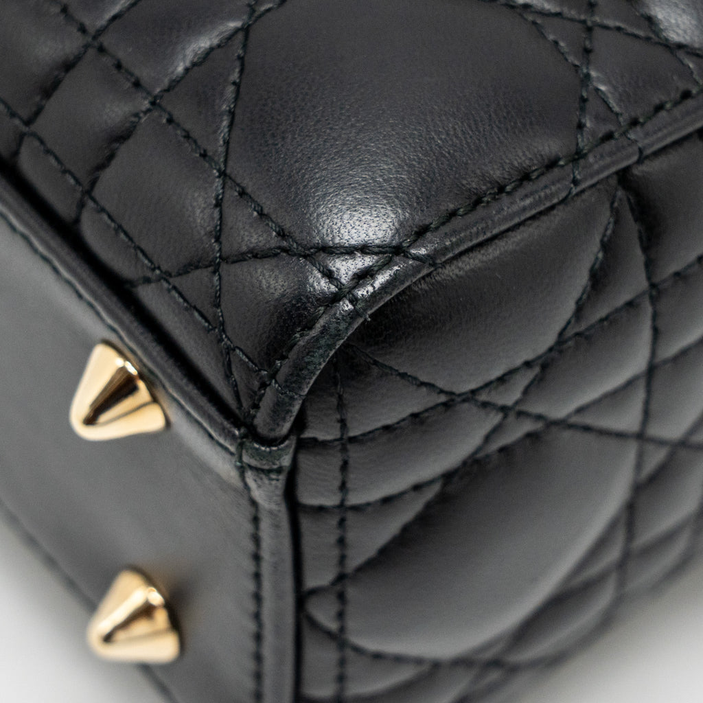 DIOR MY ABC SMALL LADY DIOR LAMBSKIN BLACK LGHW