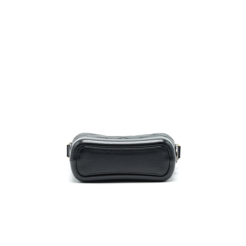 CHANEL SMALL GABRIELLE HOBO BAG BLACK SERIAL 26