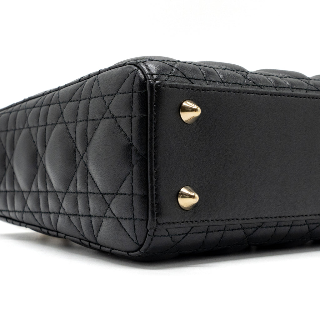 DIOR MY ABC DIOR SMALL LADY DIOR BAG LAMBSKIN BLACK LGHW
