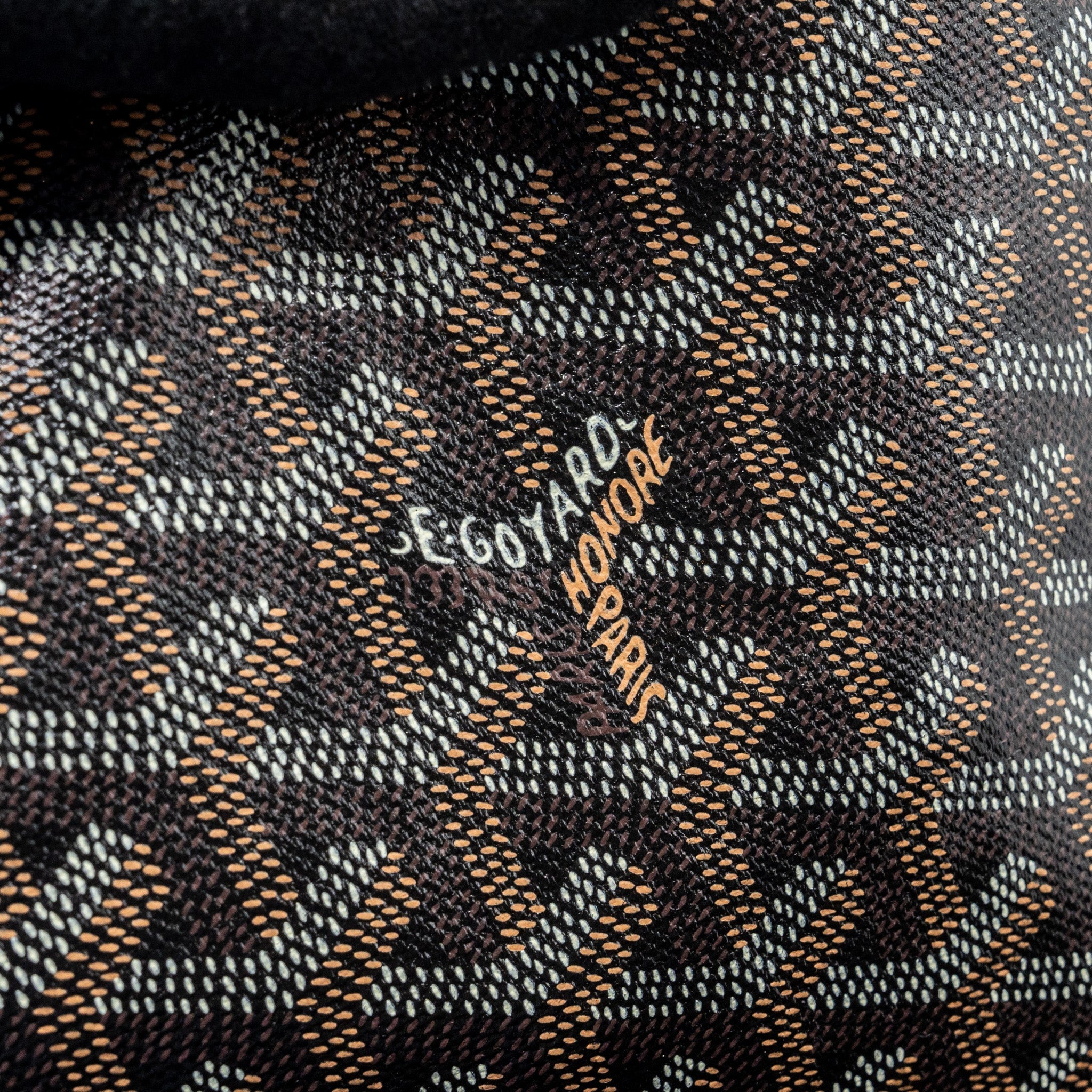 GOYARD SAINT LOUIS GM TOTE BAG GOYARDLINE CANVAS BLACK SHW