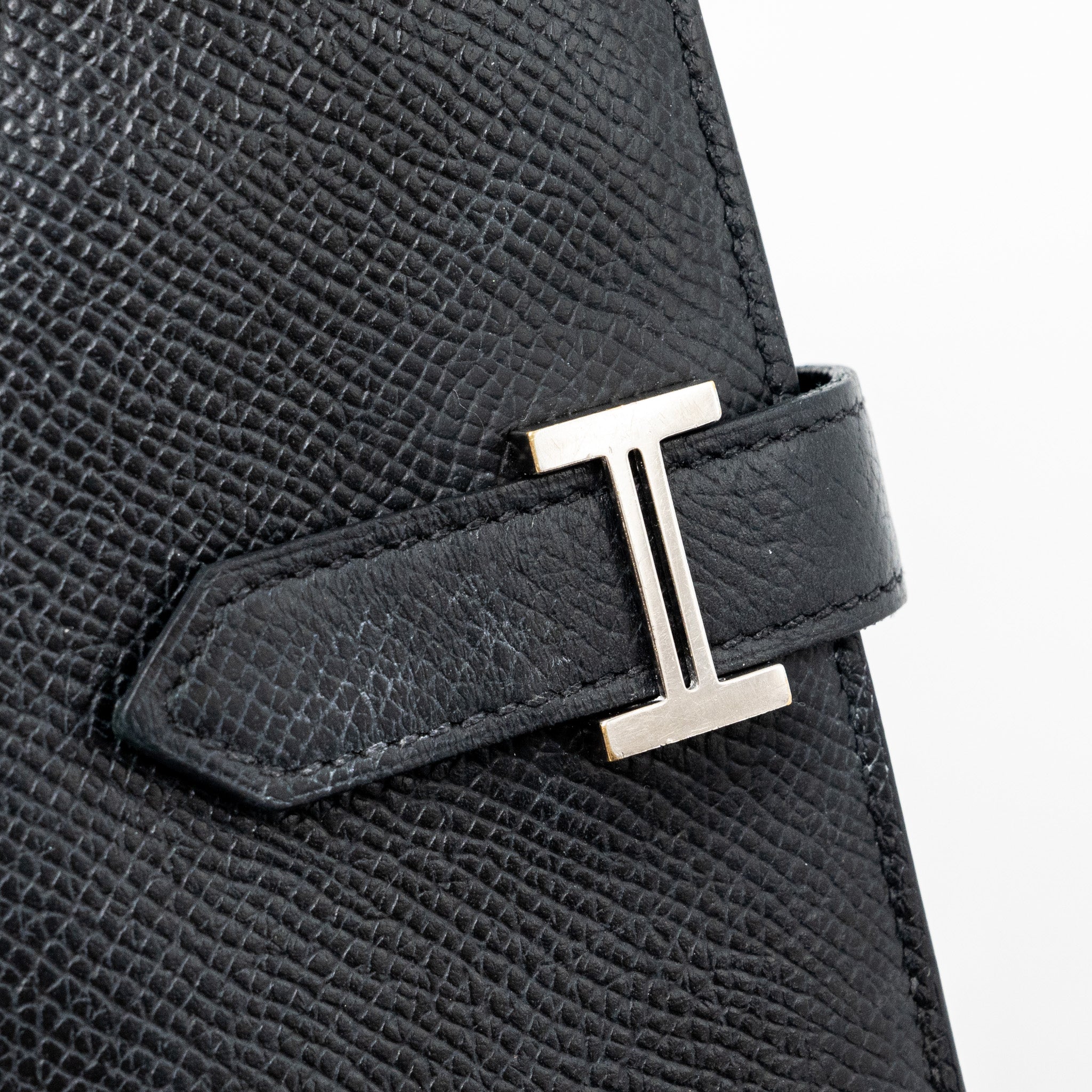 HERMES BEARN WALLET EPSOM BLACK SHW