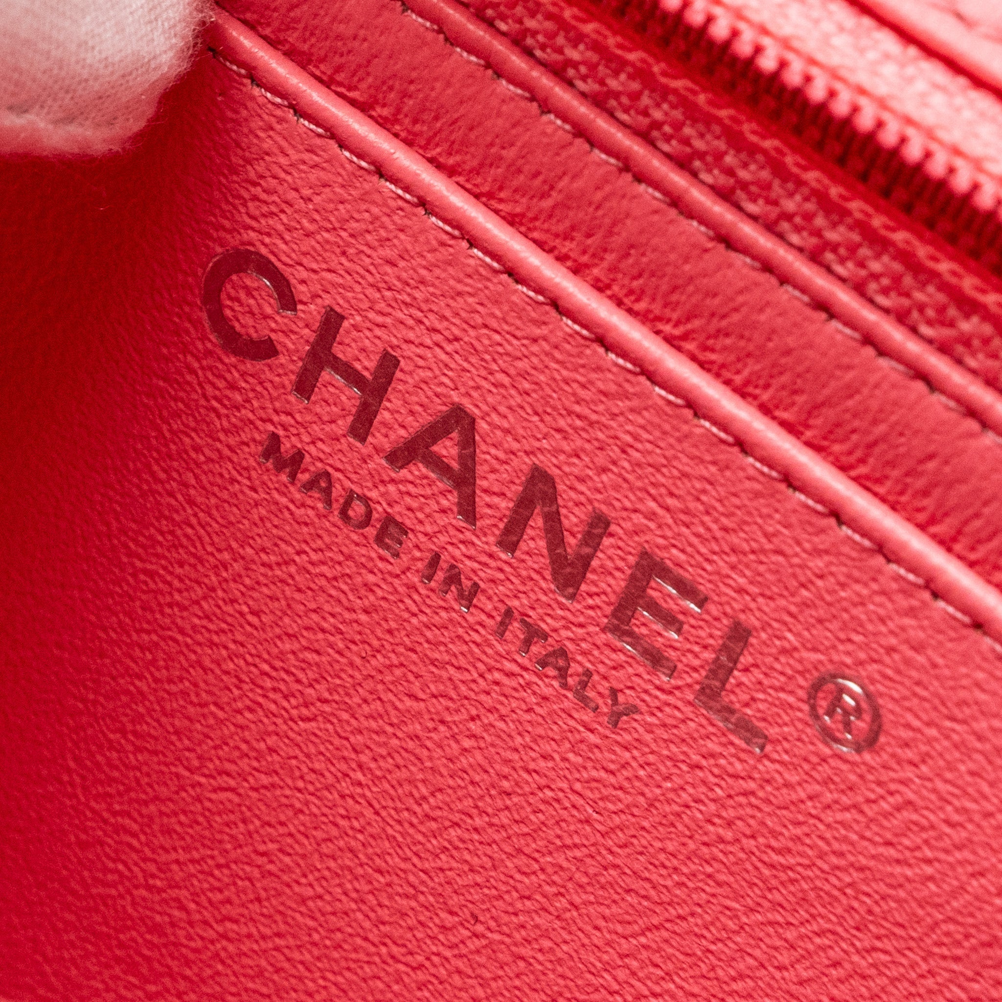 CHANEL MINI SQUARE FLAP BAG PATENT PINK SHW