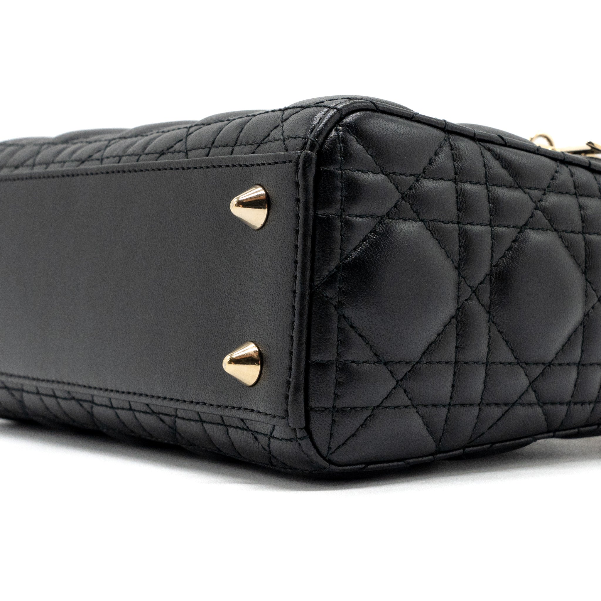 DIOR MY ABC DIOR SMALL LADY DIOR BAG LAMBSKIN BLACK LGHW