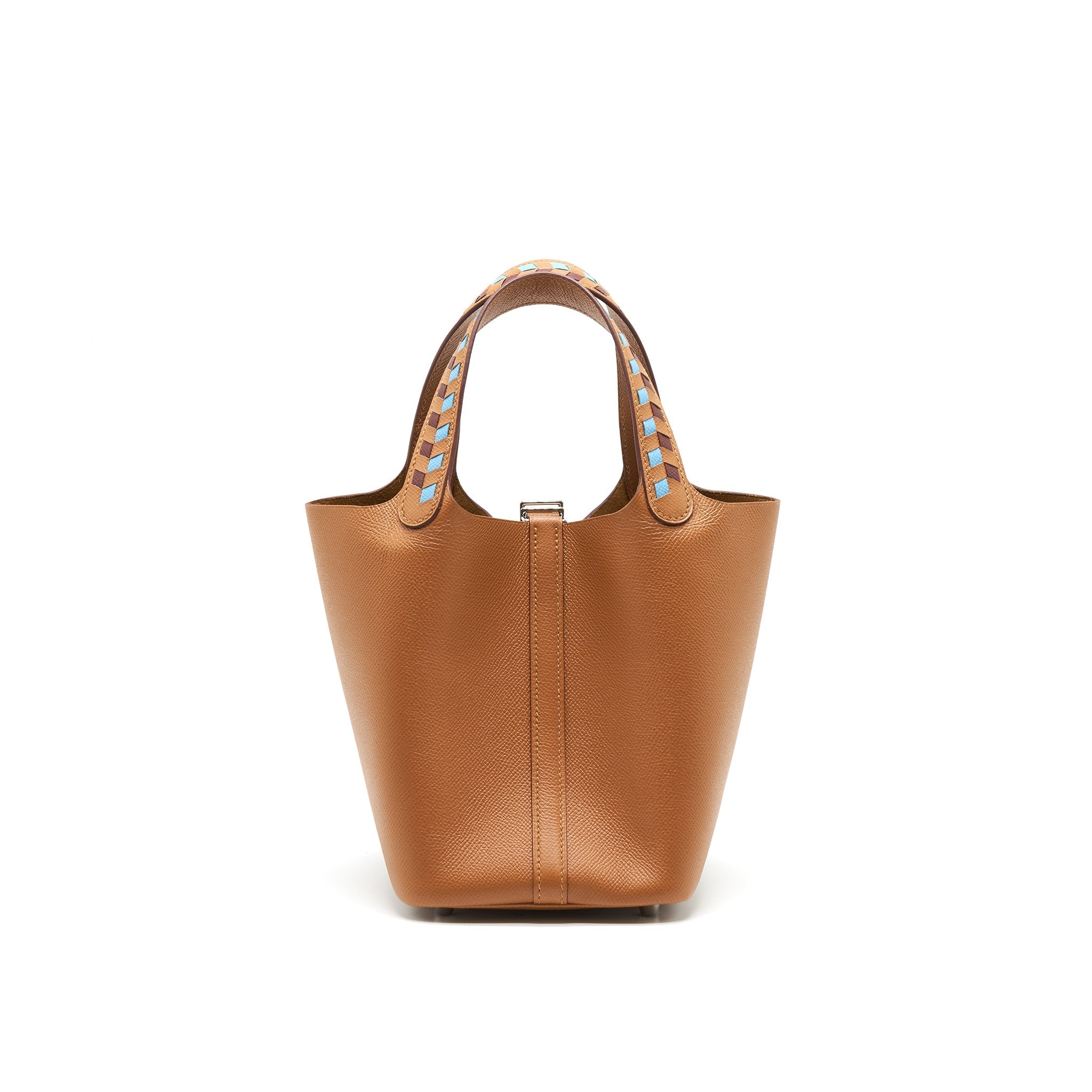 HERMES PICOTIN18 LOCK BAG GOLD / BLEU DE NORD/ ROUGE H EPSOM SHW