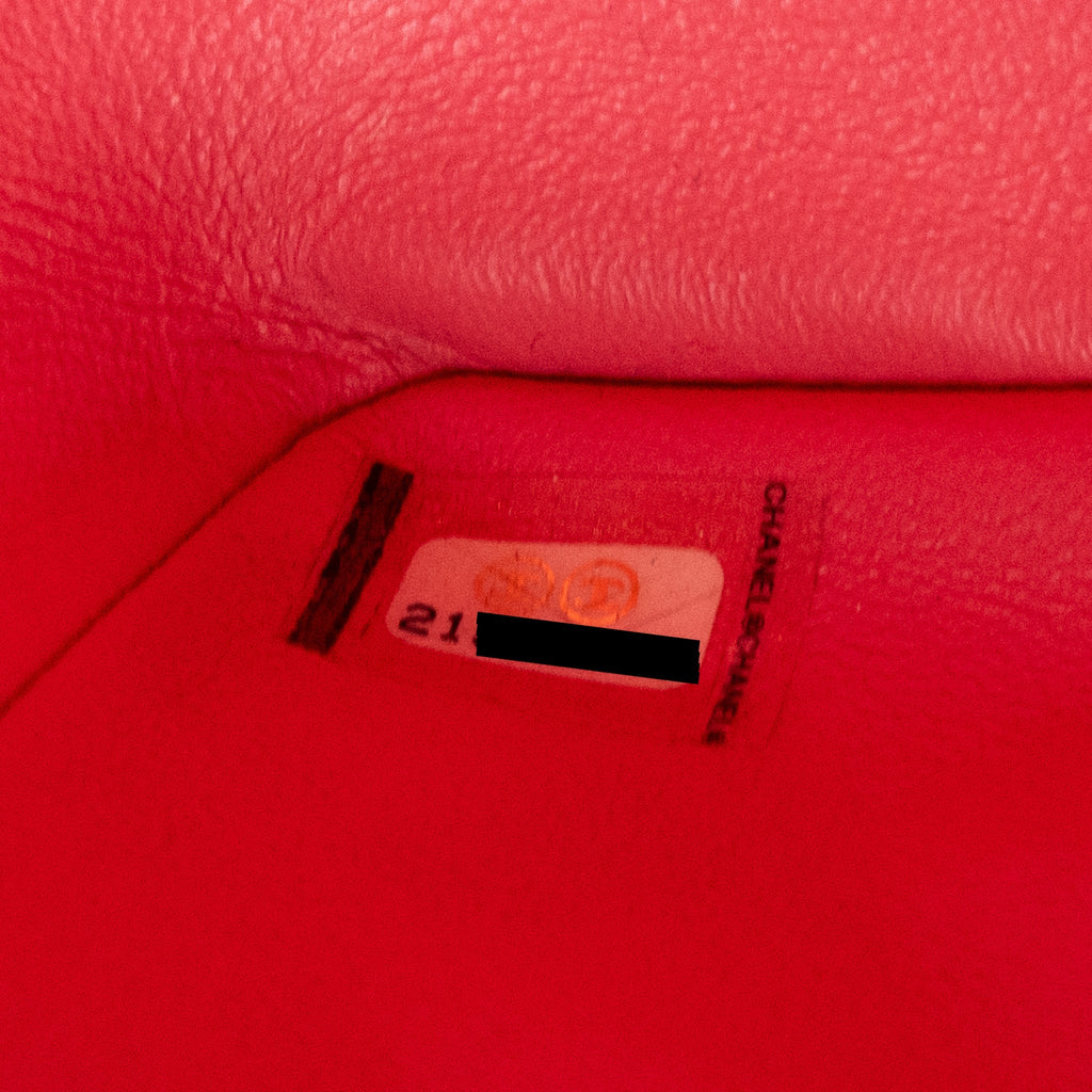 CHANEL MINI SQUARE FLAP BAG PATENT PINK SHW