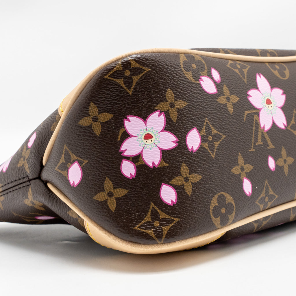 LOUIS VUITTON X TAKASHI MURAKAMI BOULOGNE PM CHERRY BLOSSOM MONOGRAM CANVAS GHW