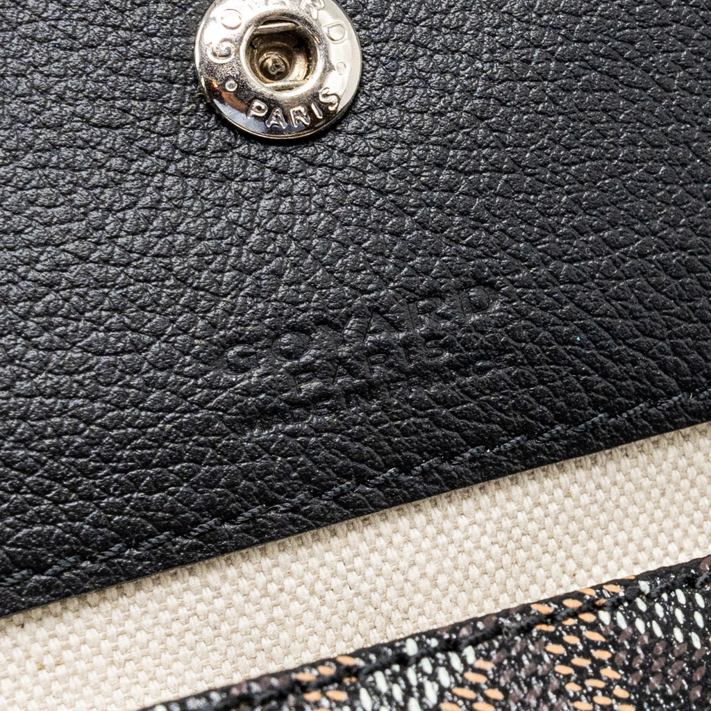 GOYARD SAINT LOUIS GM TOTE BAG GOYARDLINE CANVAS BLACK SHW