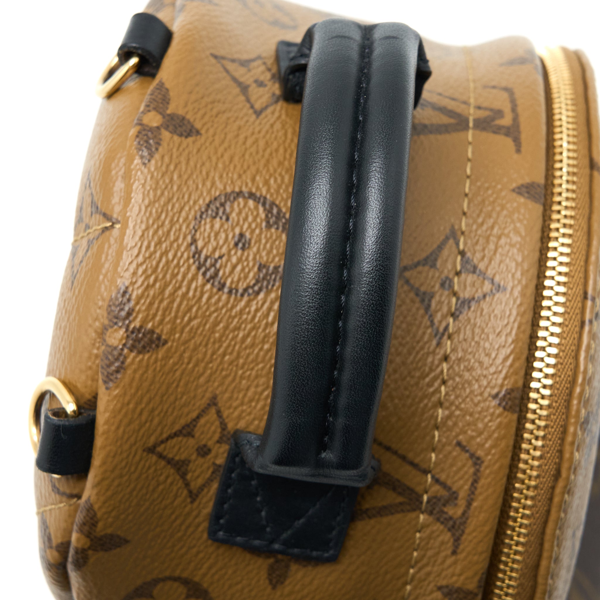 LOUIS VUITTON PALM SPRINGS MINI BACKPACK MONOGRAM REVERSE CANVAS GHW