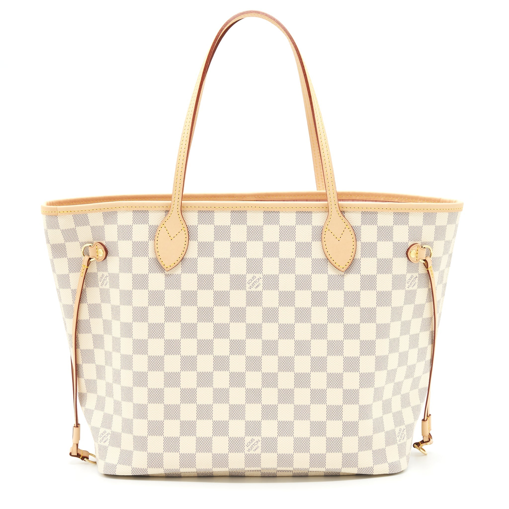 LOUIS VUITTON NEVERFULL MM DAMIER AZUR CANVAS /ROSE BALLERINE (NO INNER POUCH)