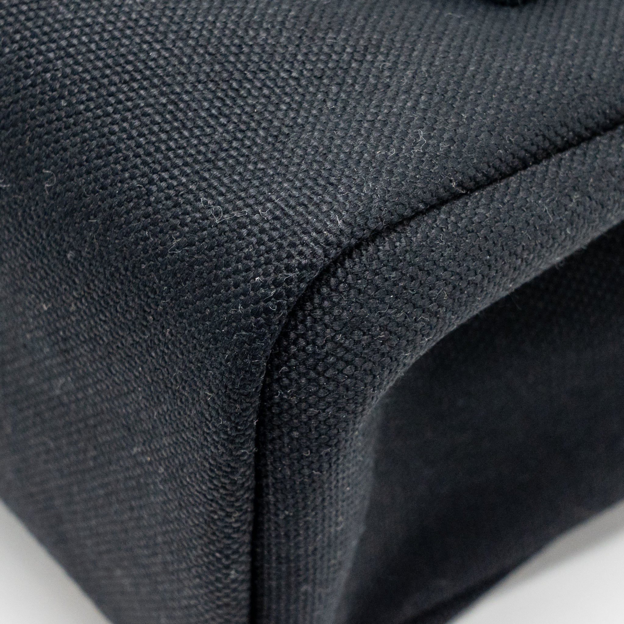 HERMES HERBAG 31 ZIP BAG CANVAS/ HUNTER LEATHER BLACK GHW
