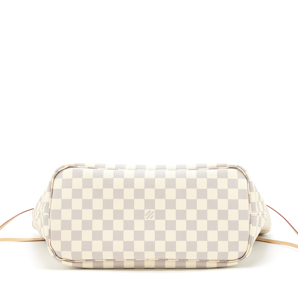 LOUIS VUITTON NEVERFULL MM DAMIER AZUR CANVAS /ROSE BALLERINE (NO INNER POUCH)