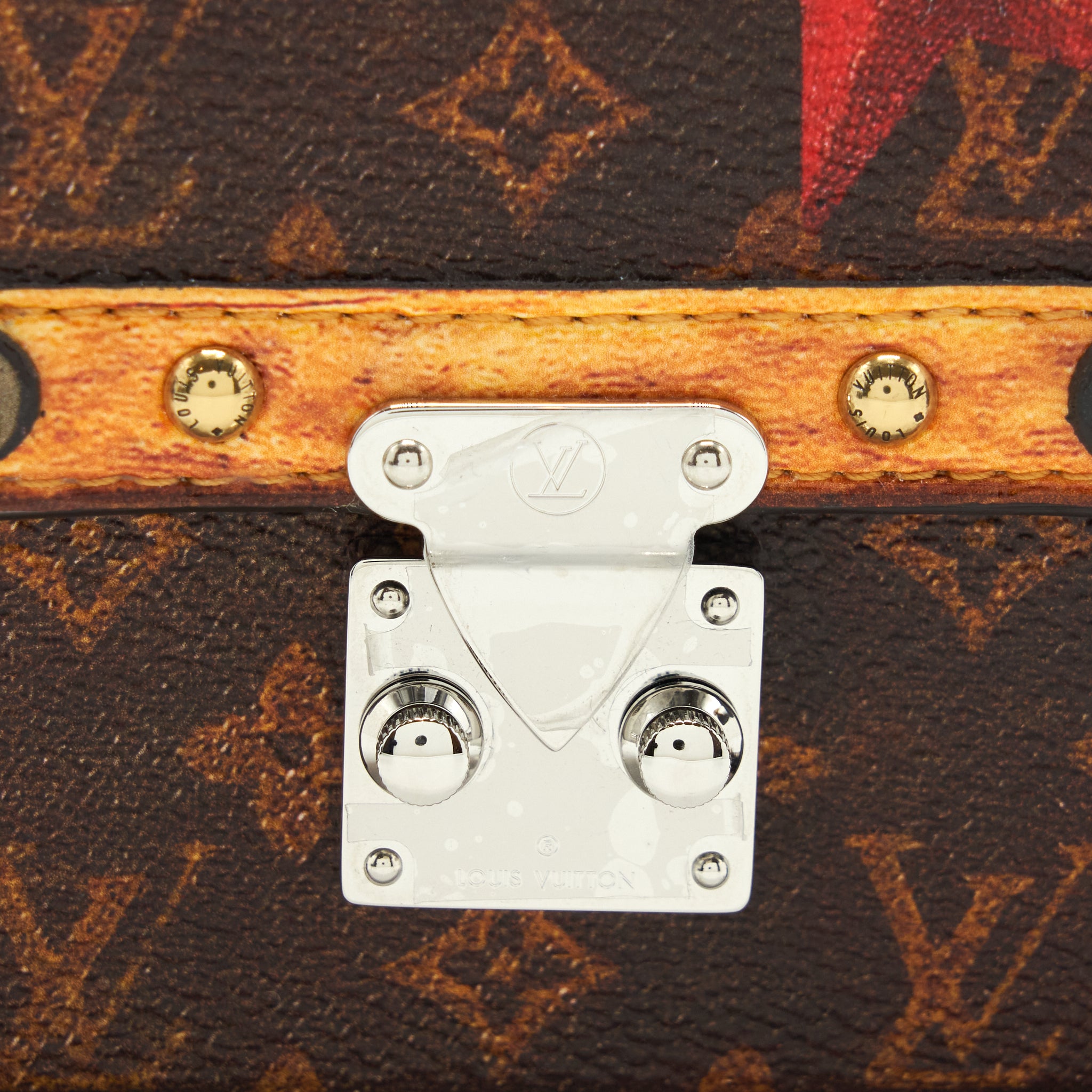 LOUIS VUITTON ESS TRUNK MINI BAG/BAG CHARM NOIR