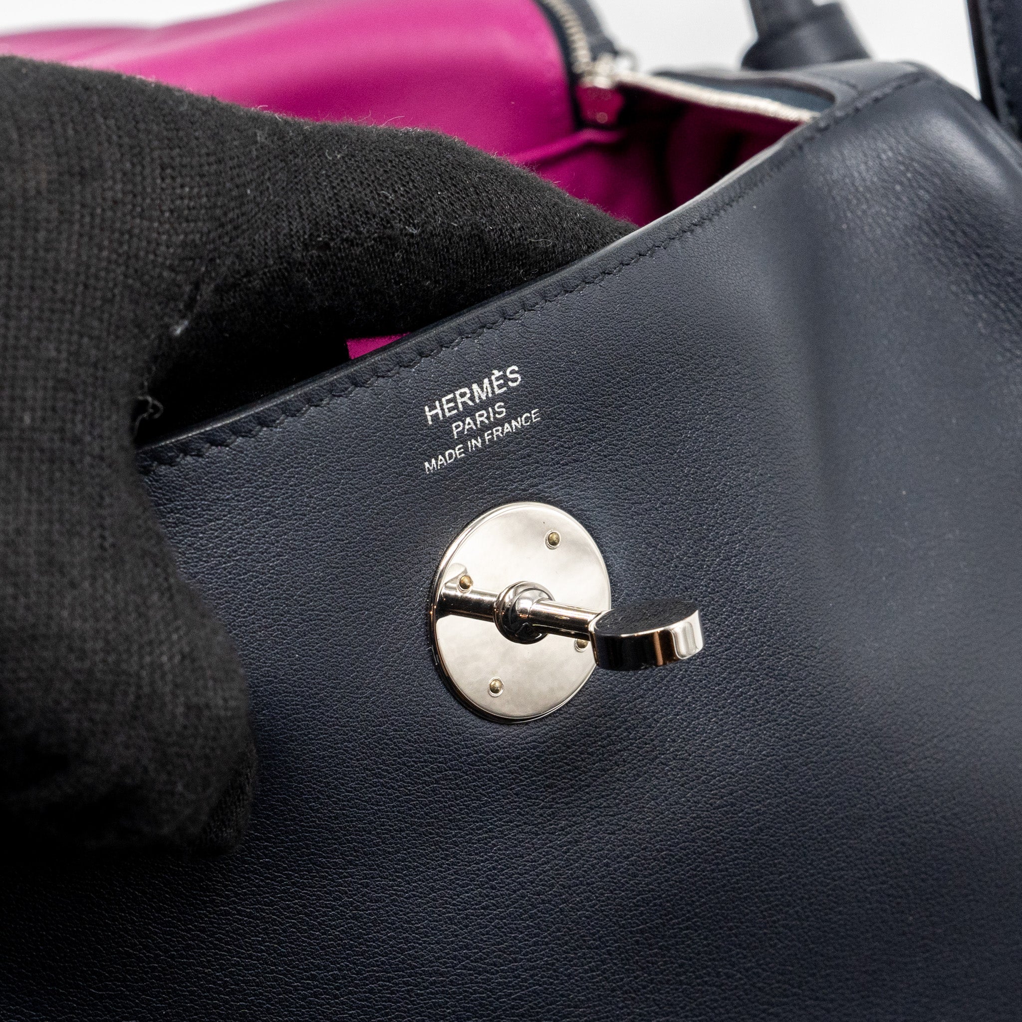 HERMES LINDY 26 SWIFT BLUE INDIGO/ROSE POURPRE SHW