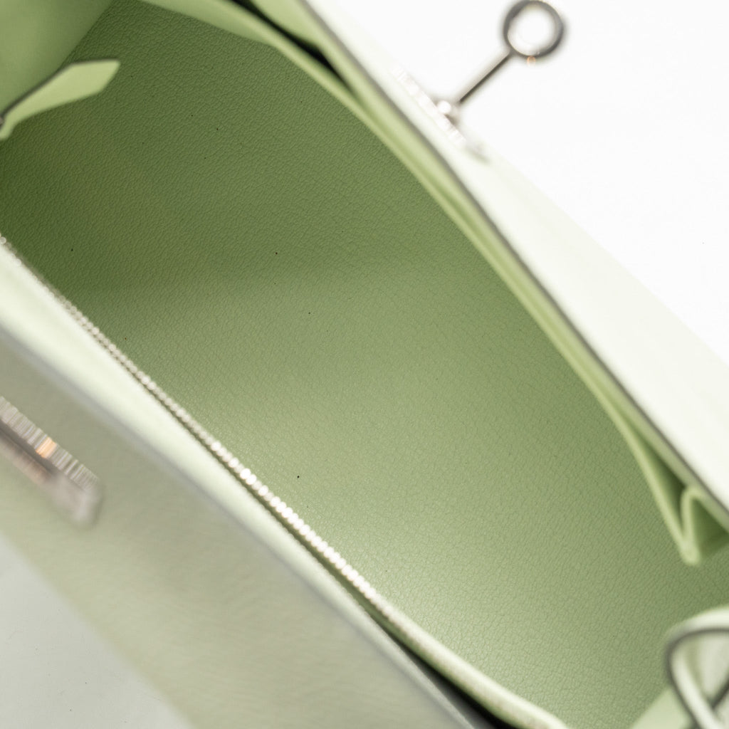 HERMES KELLY 25 EPSOM VERT FIZZ SHW