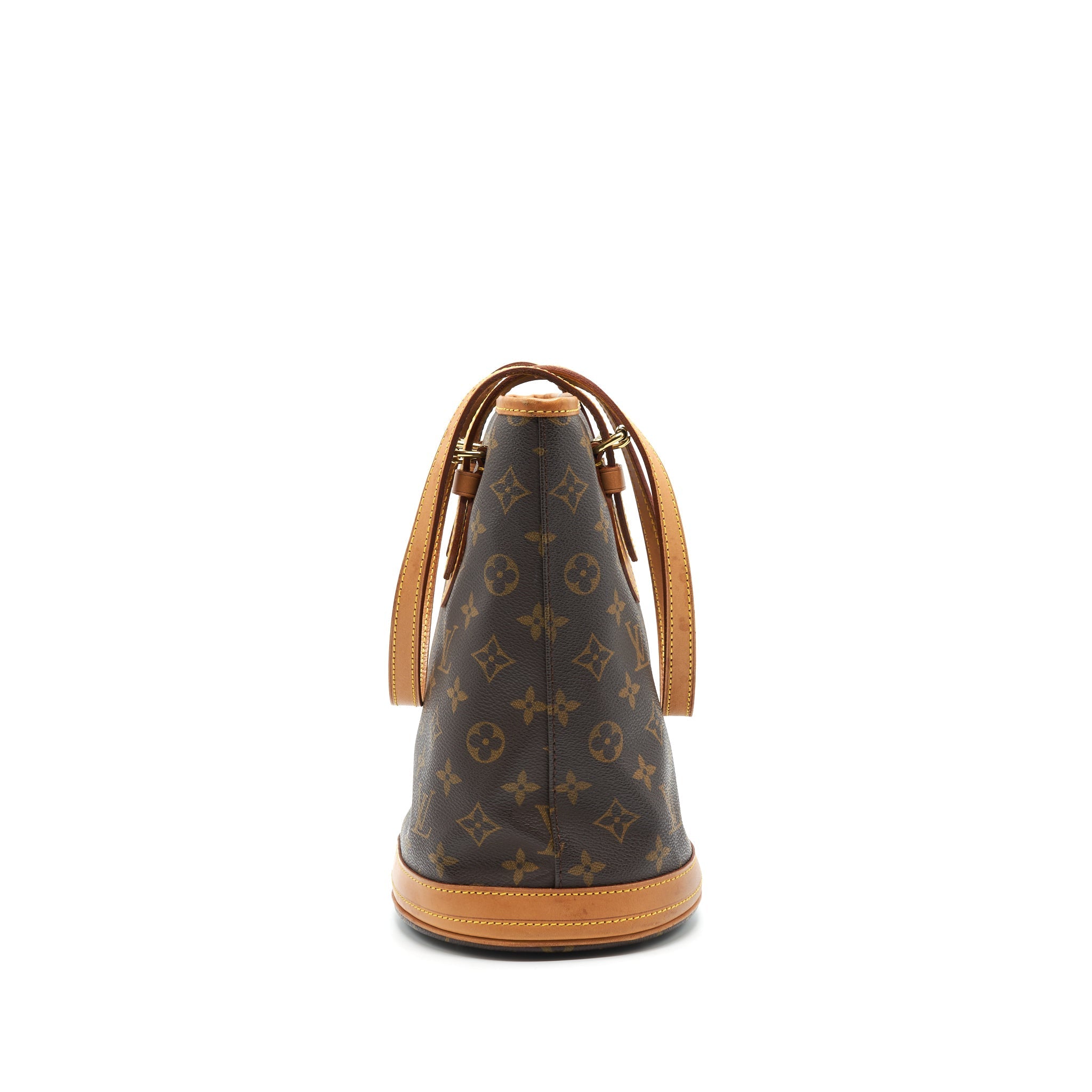 LOUIS VUITTON BUCKET PM SHOULDER TOTE BAG MONOGRAM CANVAS