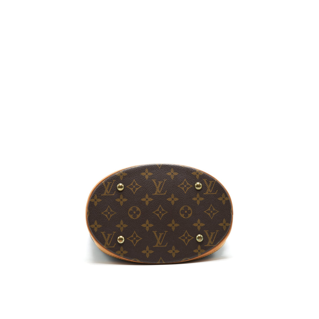 LOUIS VUITTON BUCKET PM SHOULDER TOTE BAG MONOGRAM CANVAS