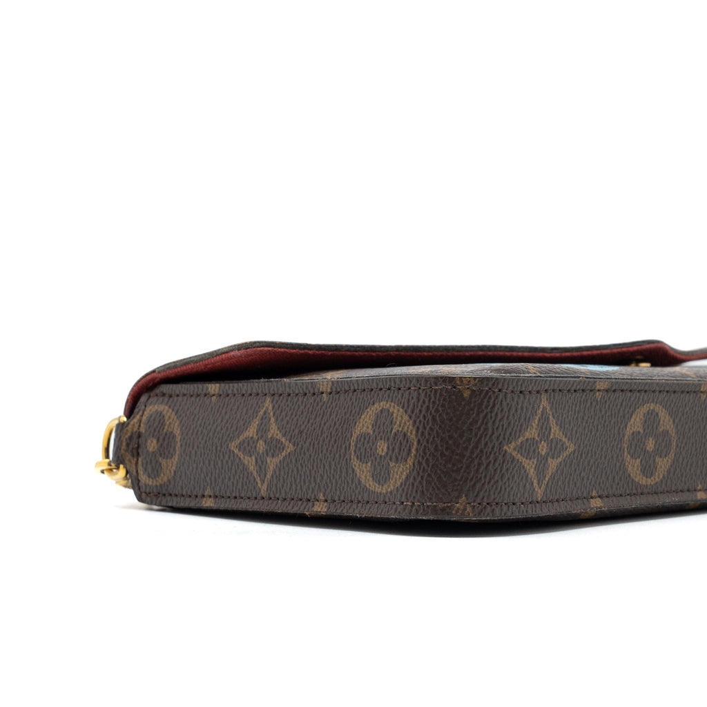 LOUIS VUITTON FÉLICIE POCHETTE LIMITED EDITION MONOGRAM CANVAS GHW