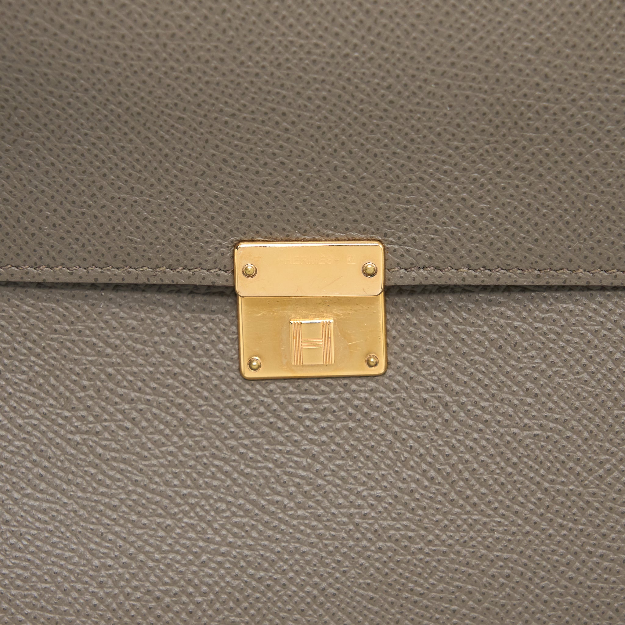 HERMES CLIC 16 WALLET EPSOM GRIS ETAIN RGHW