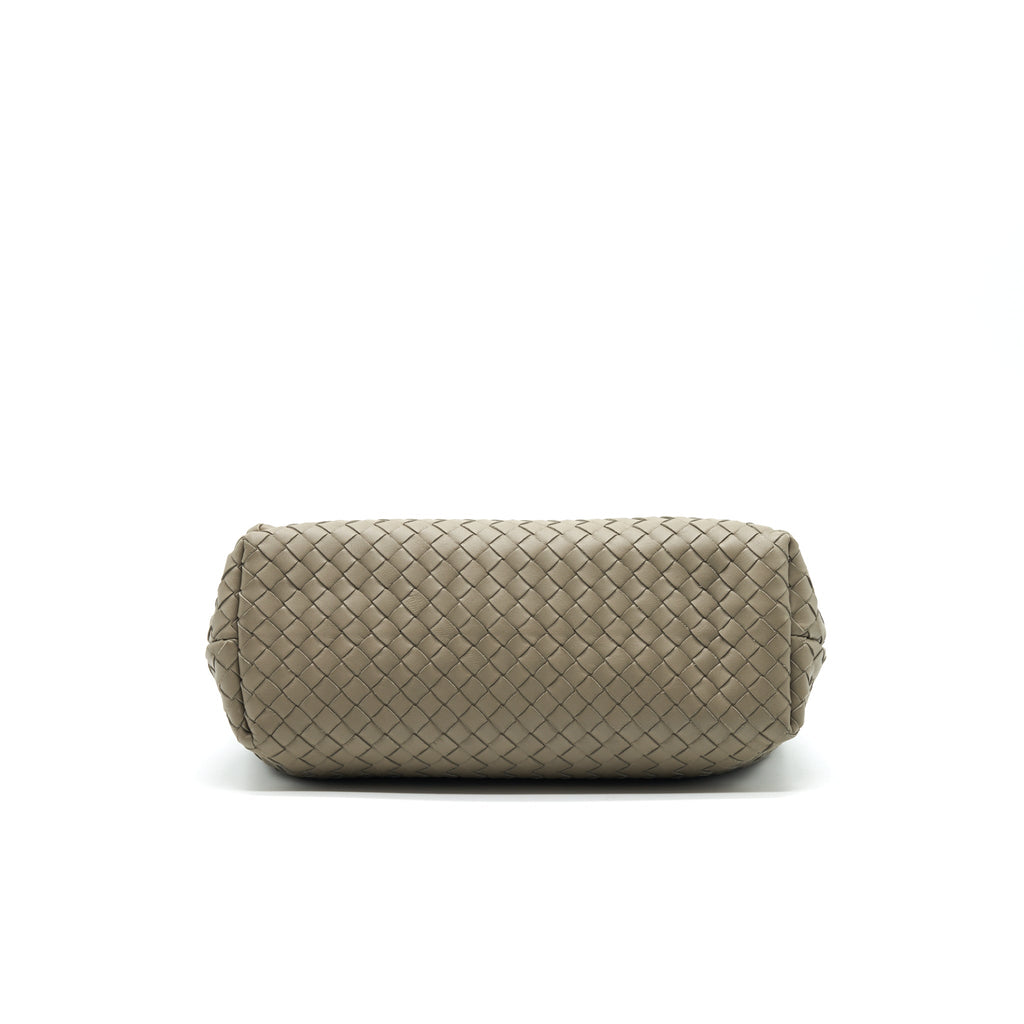 BOTTEGA VENETA LARGE OLYMPIA BAG GREY