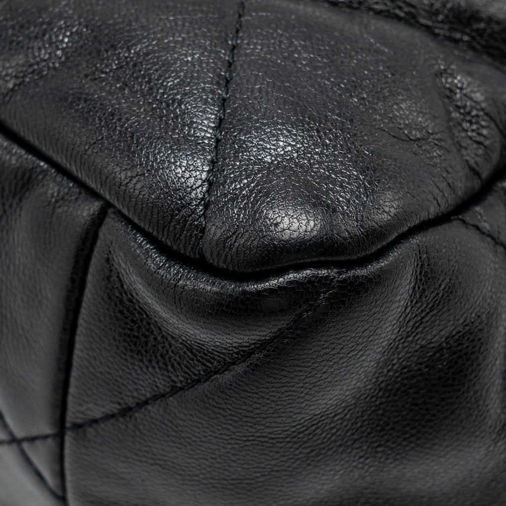 CHANEL LARGE 19 BAG GOATSKIN BLACK MULTICOLOUR HARDWARE