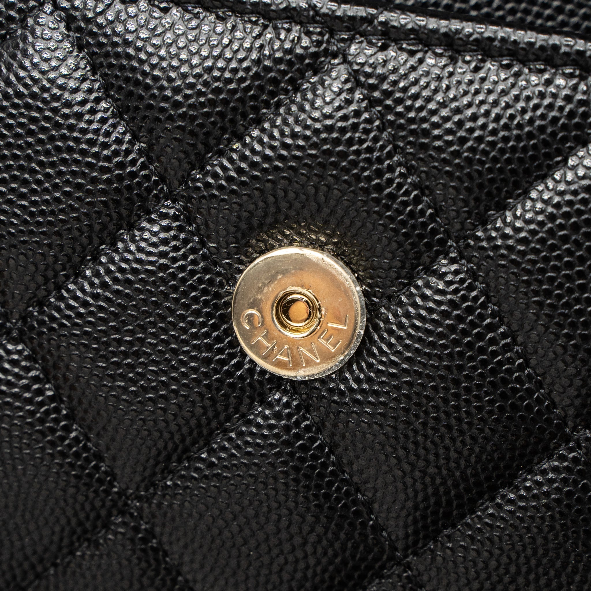 CHANEL 23P TOP HANDLE MINI FLAP BAG CAVIAR BLACK LGHW (MCROCHIP)