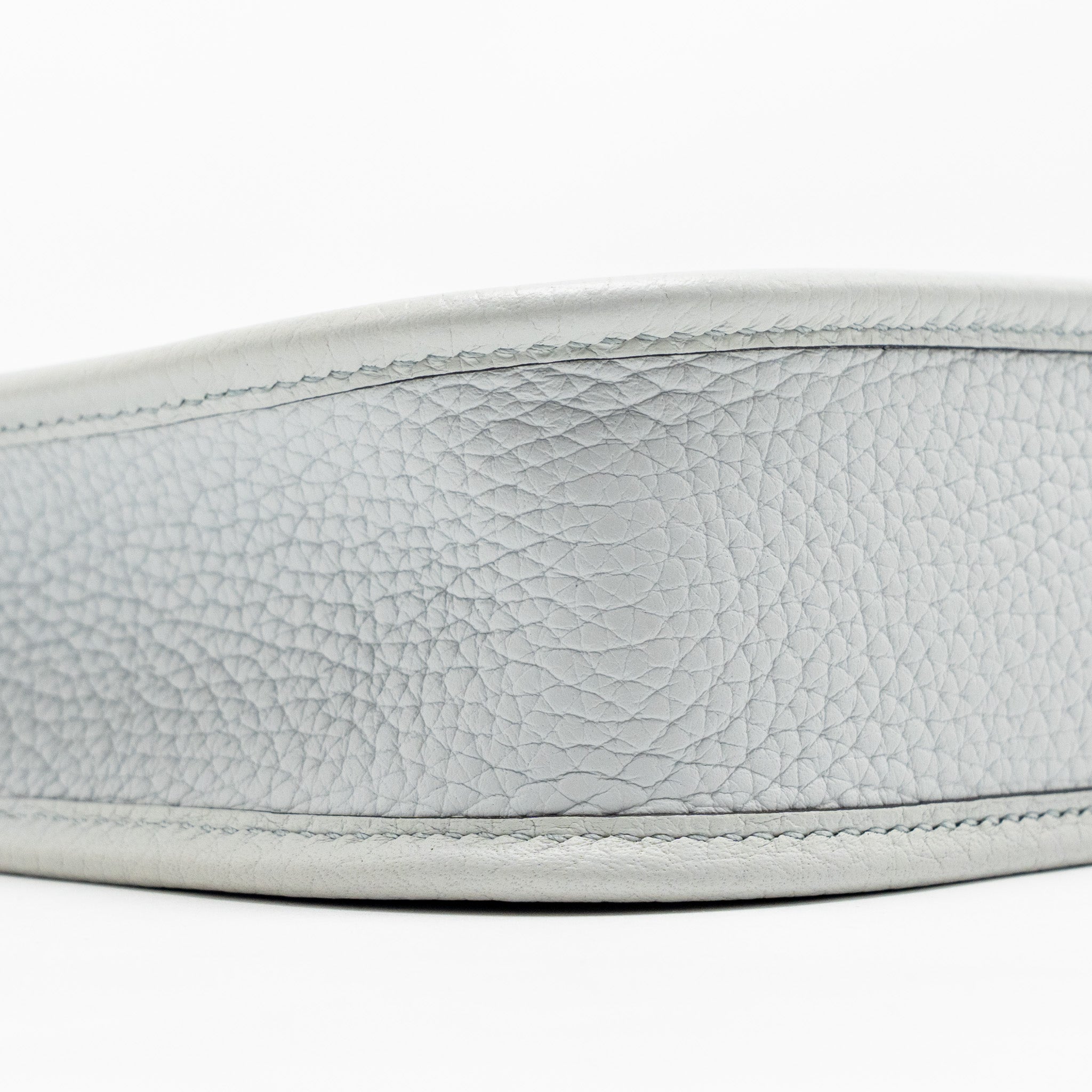 HERMES MINI EVELYN CLEMENCE BLEU PALE/BLEU INDIGO SHW