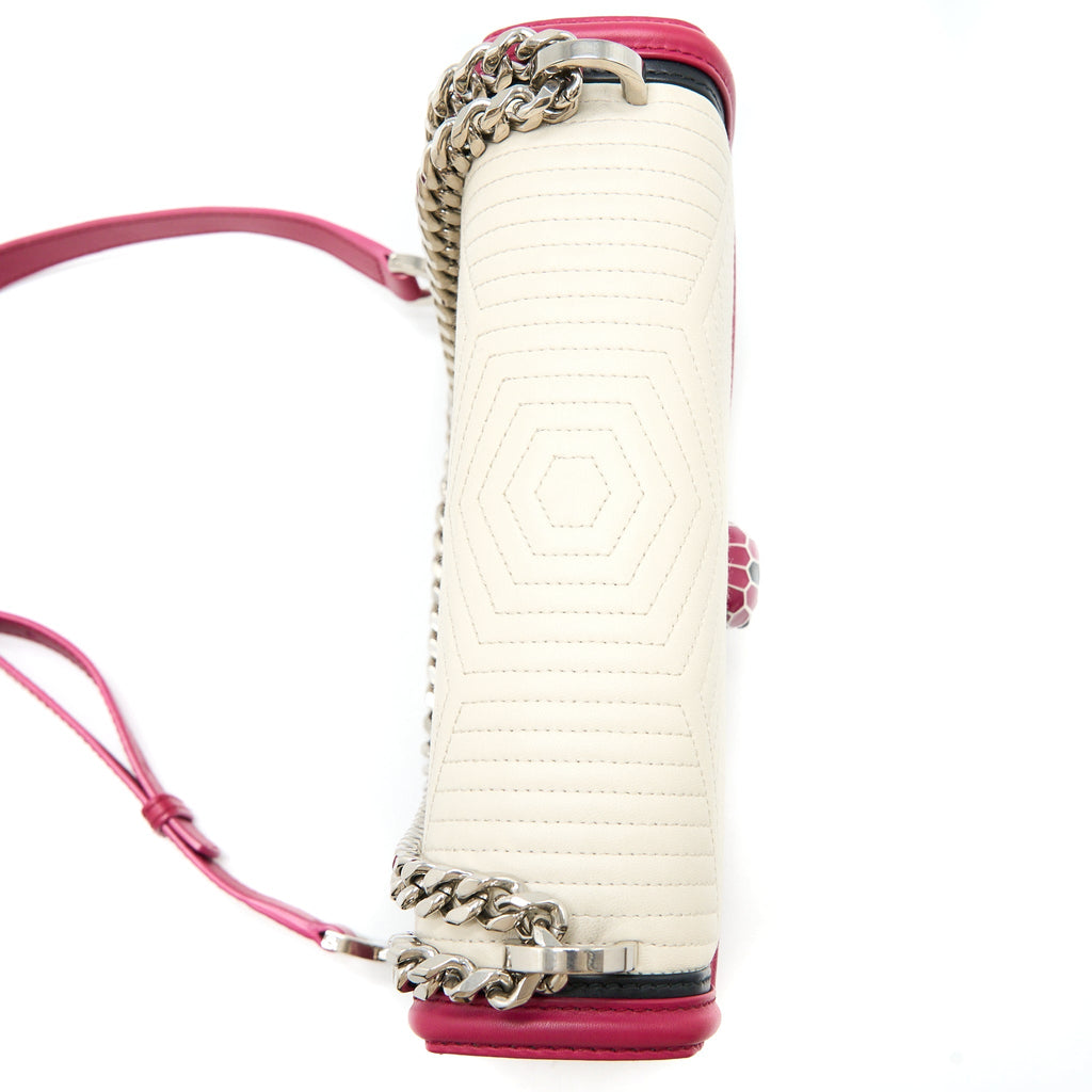 BVLGARI SERPENTI FOREVER QUILTED LEATHER SHOULDER BAG MULTICOLOUR SHW