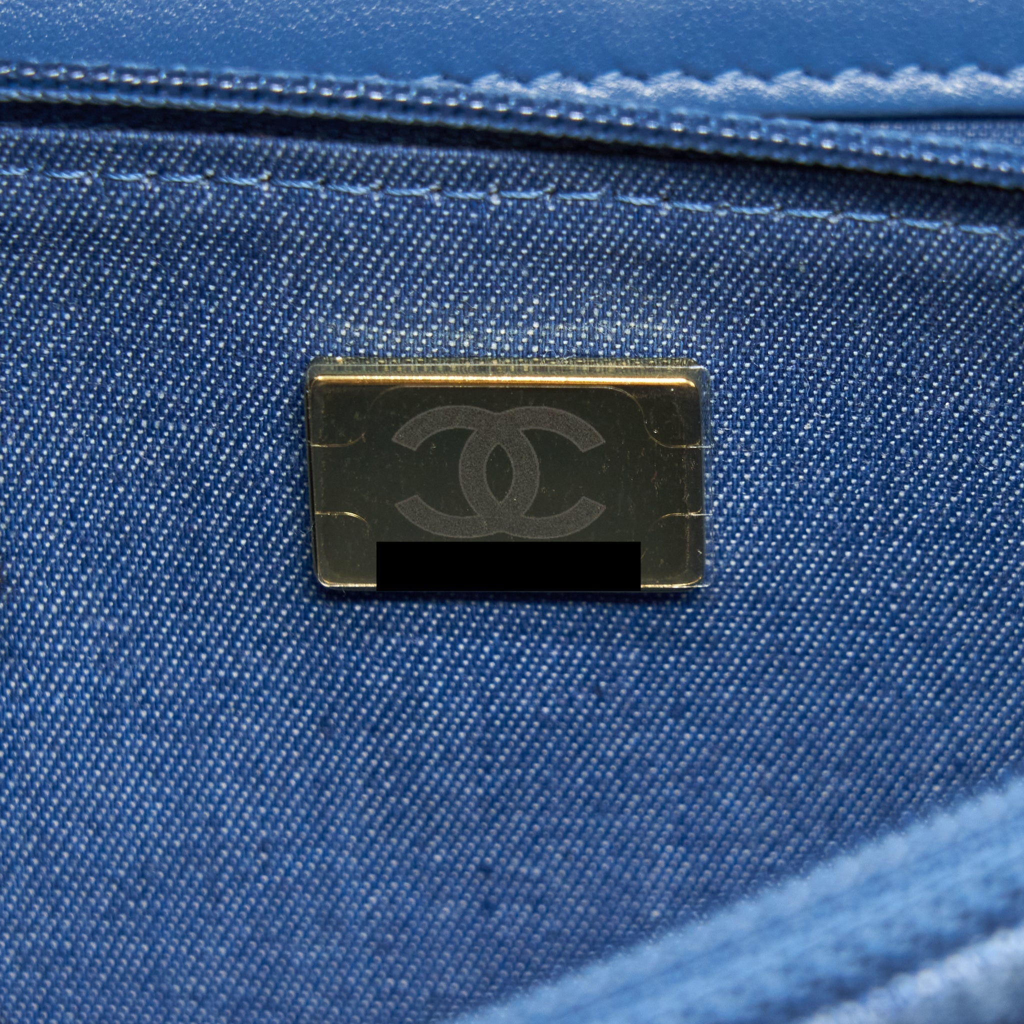 CHANEL PEARL CRUSH WALLET ON CHAIN DENIM BLUE GHW (MICROCHIP)