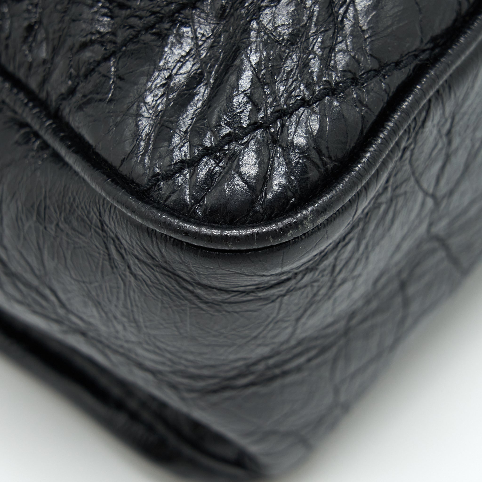 SAINT LAURENT LARGE NIKI SHOULDER BAG CALFSKIN BLACK SHW