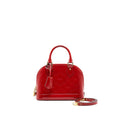 LOUIS VUITTON ALMA BB IN PATENT LEATHER RED