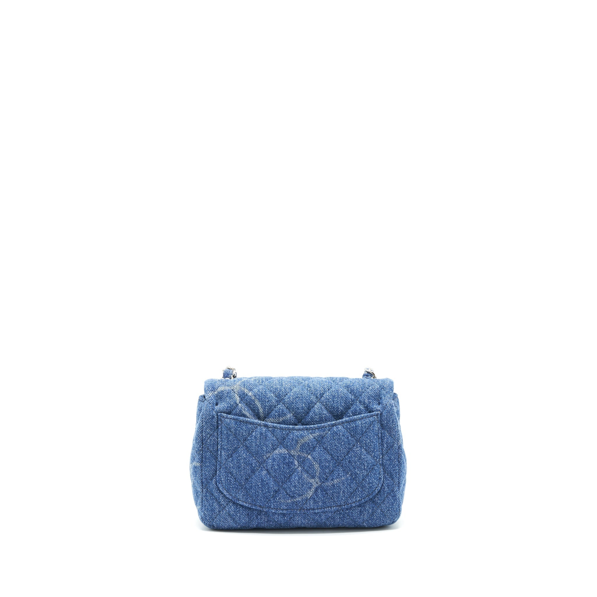 CHANEL DENIM MINI SQUARE FLAP BAG SHW