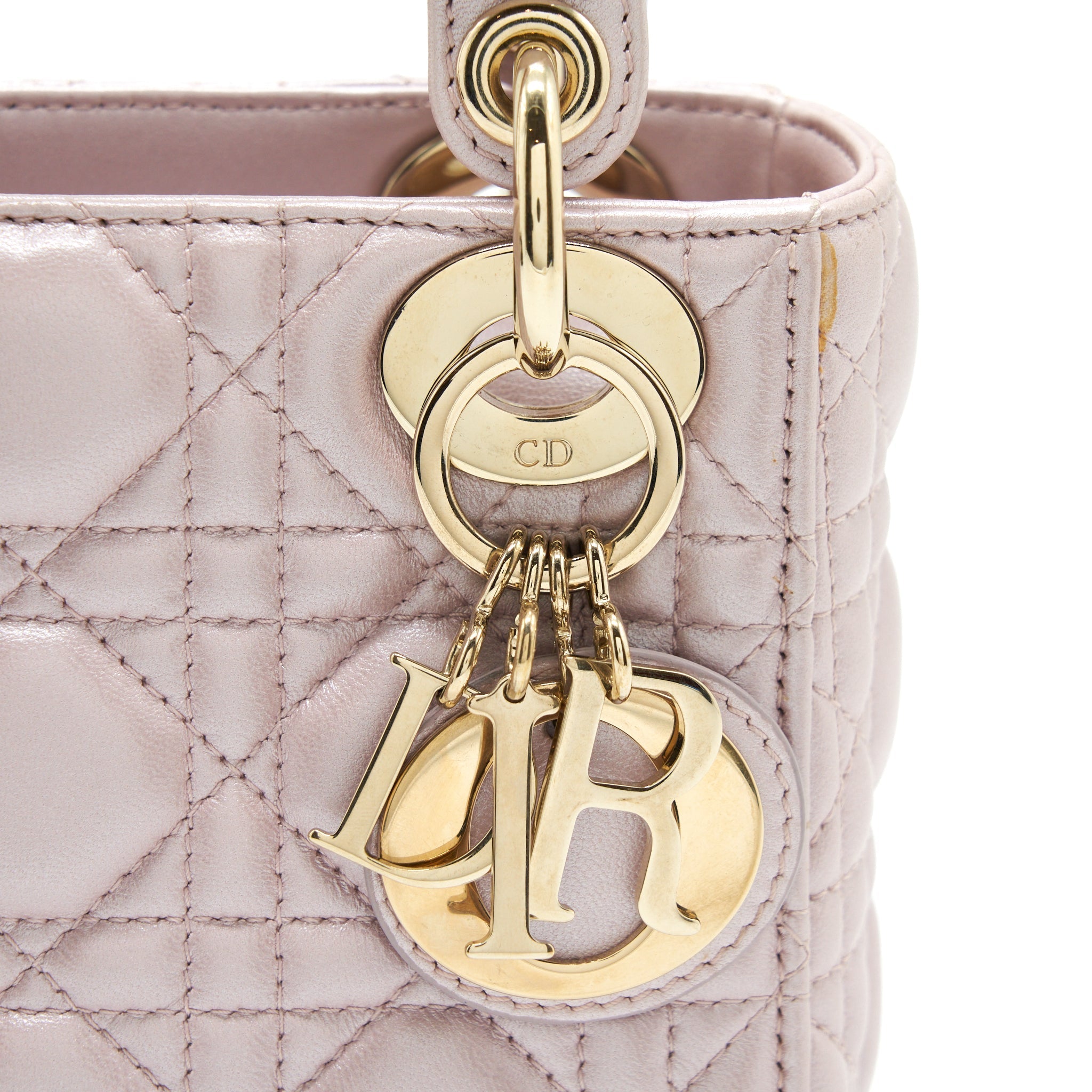 DIOR MINI LADY DIOR LAMBSKIN PINK GHW