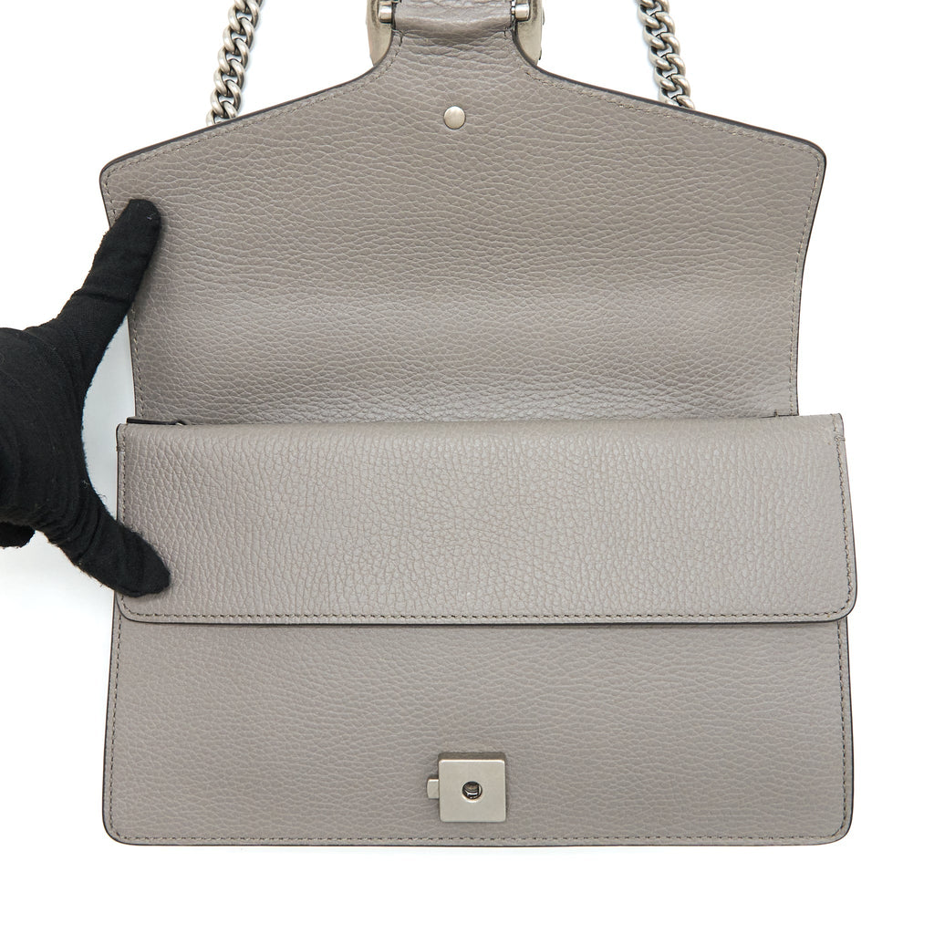 GUCCI SMALL DIONYSUS CALFSKIN GREY SHW