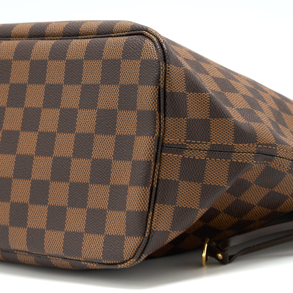 LOUIS VUITTON NEVERFULL MM DAMIER EBENE CANVAS GHW