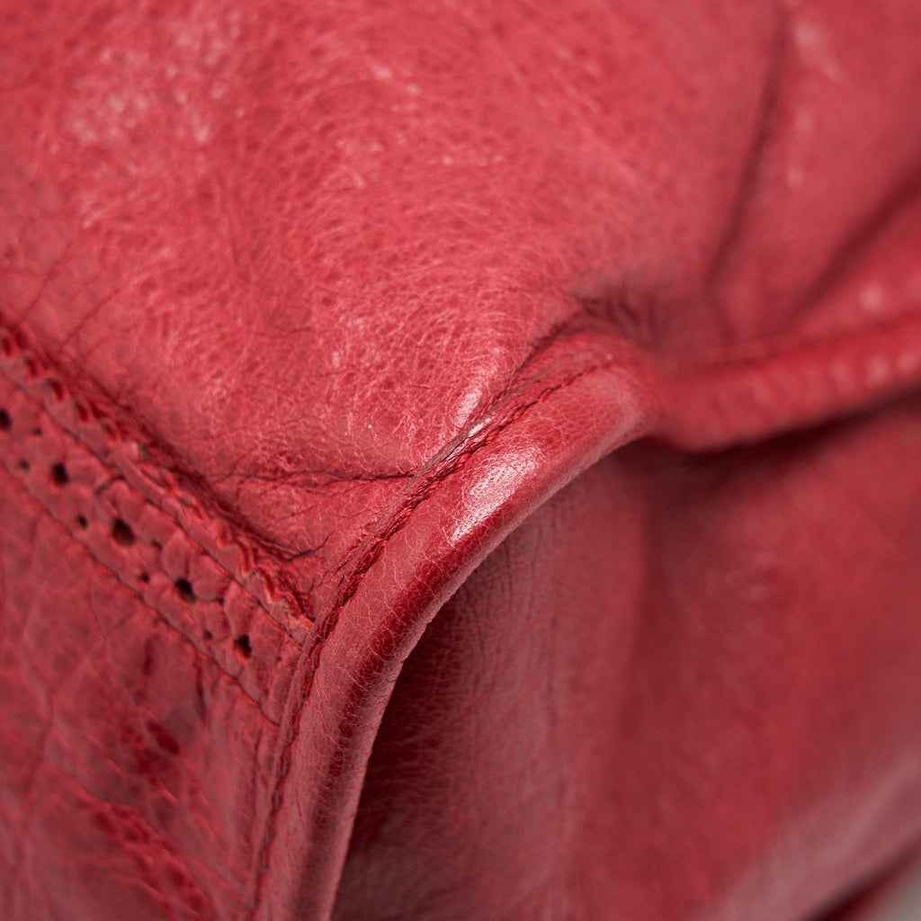 BALENCIAGA GIANT CITY BAG RED SHW
