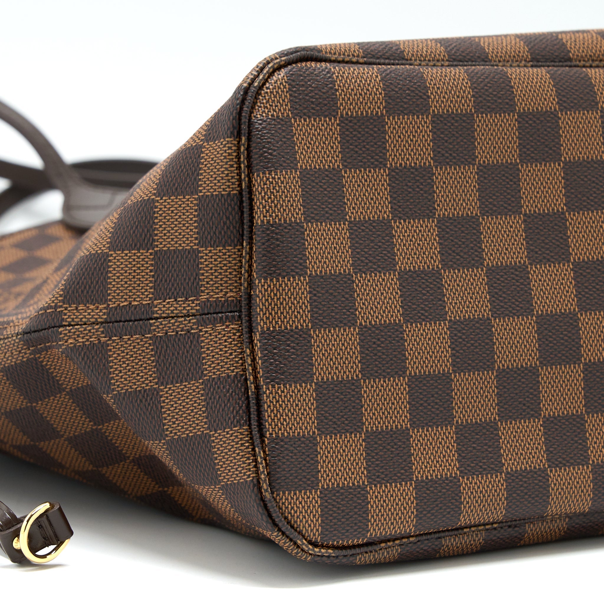 LOUIS VUITTON NEVERFULL MM DAMIER EBENE CANVAS GHW