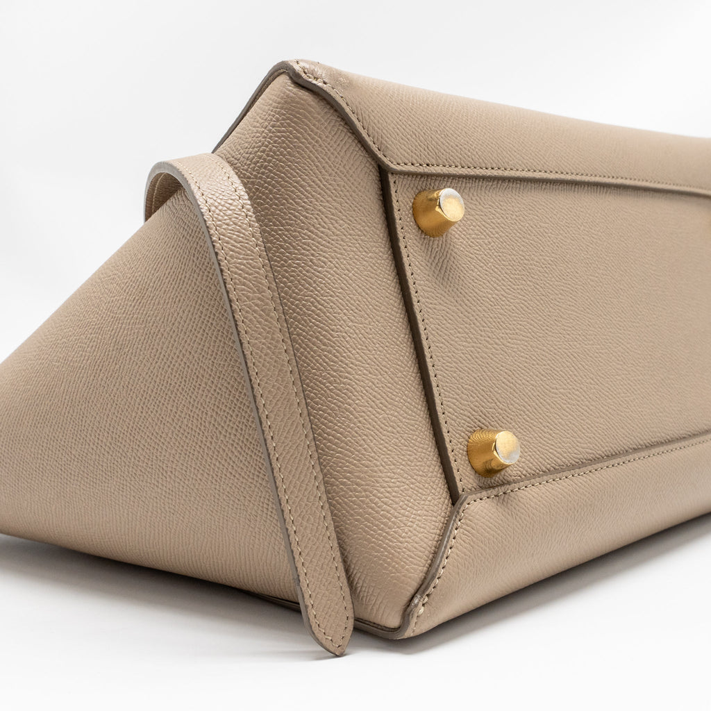 CELINE MINI BELT BAG CALFSKIN LIGHT TAUPE GHW