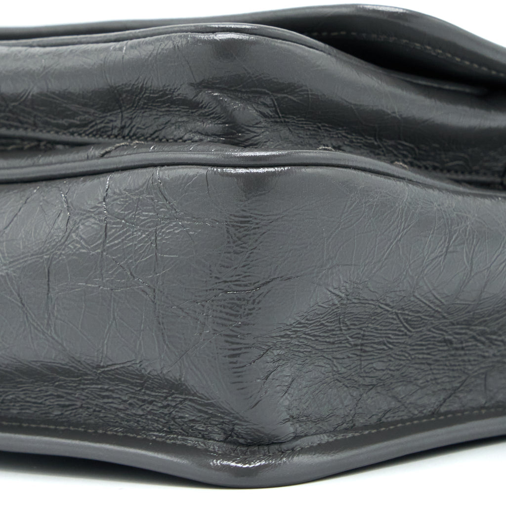 SAINT LAURENT/YSL NIKI BABY DARK GREY WITH GREY HARDWARE
