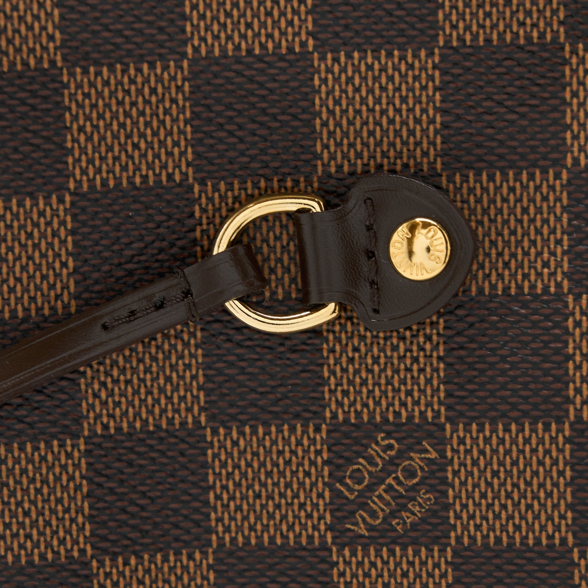 LOUIS VUITTON NEVERFULL MM DAMIER EBENE CANVAS GHW