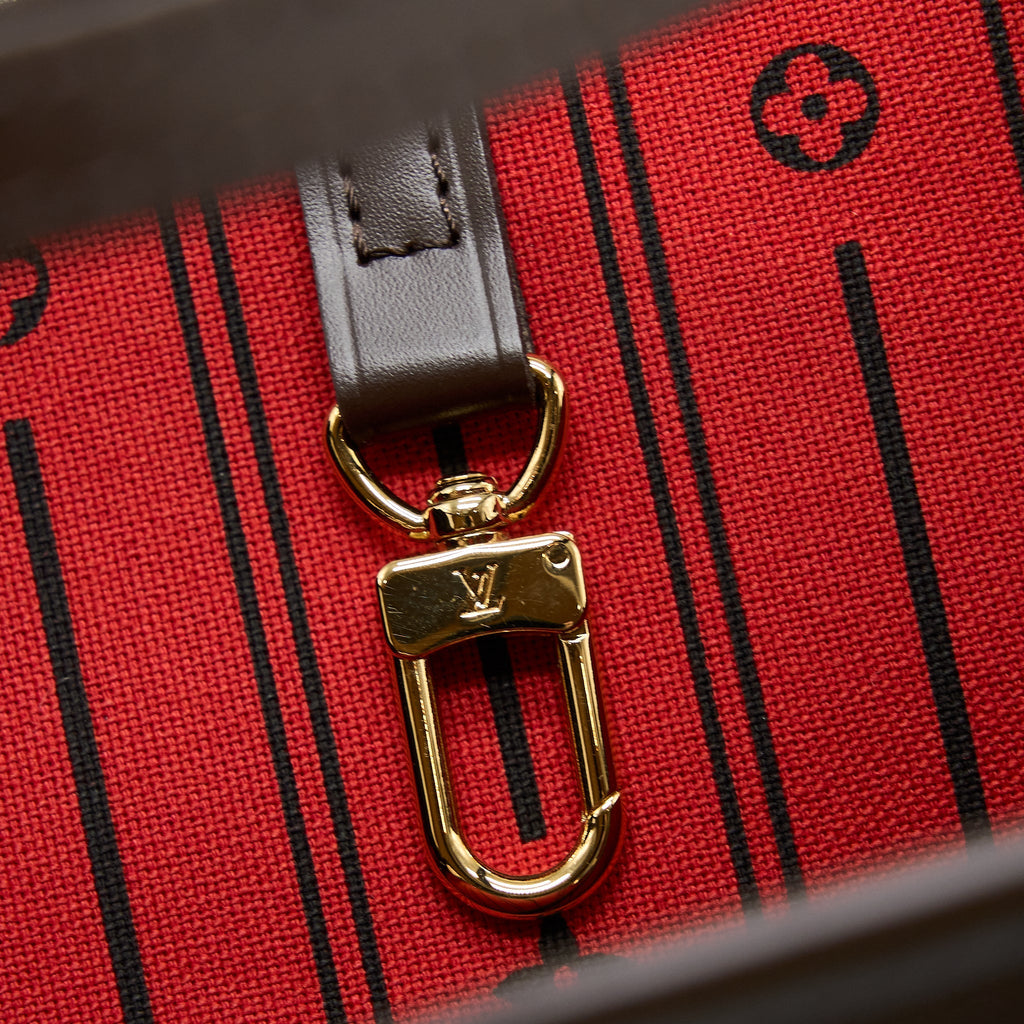 LOUIS VUITTON NEVERFULL MM DAMIER EBENE CANVAS GHW
