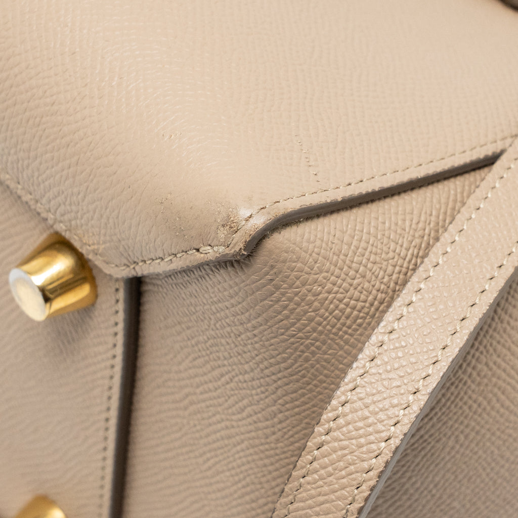 CELINE MINI BELT BAG CALFSKIN LIGHT TAUPE GHW