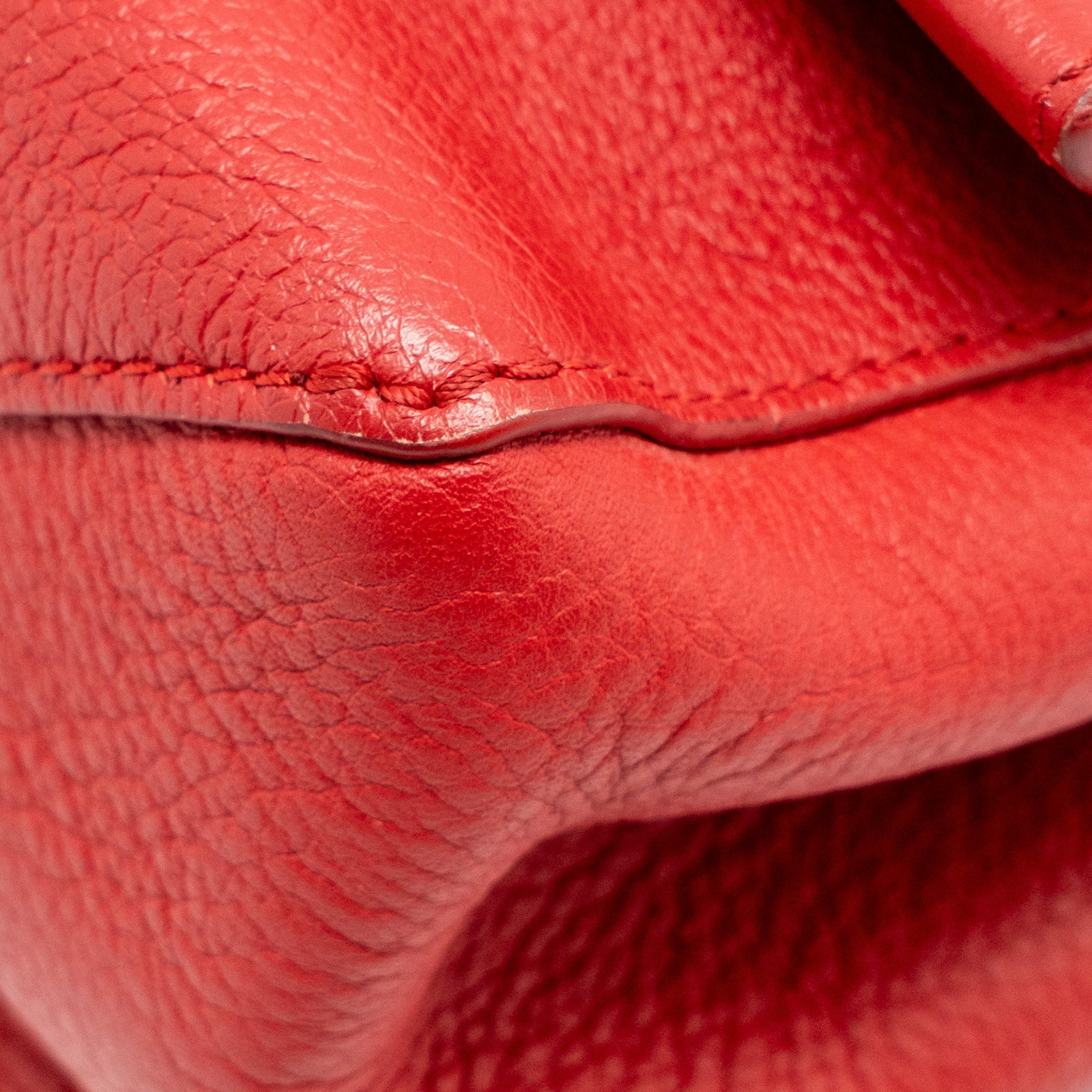 LOUIS VUITTON LOCKME BAG CALFSKIN RED SHW