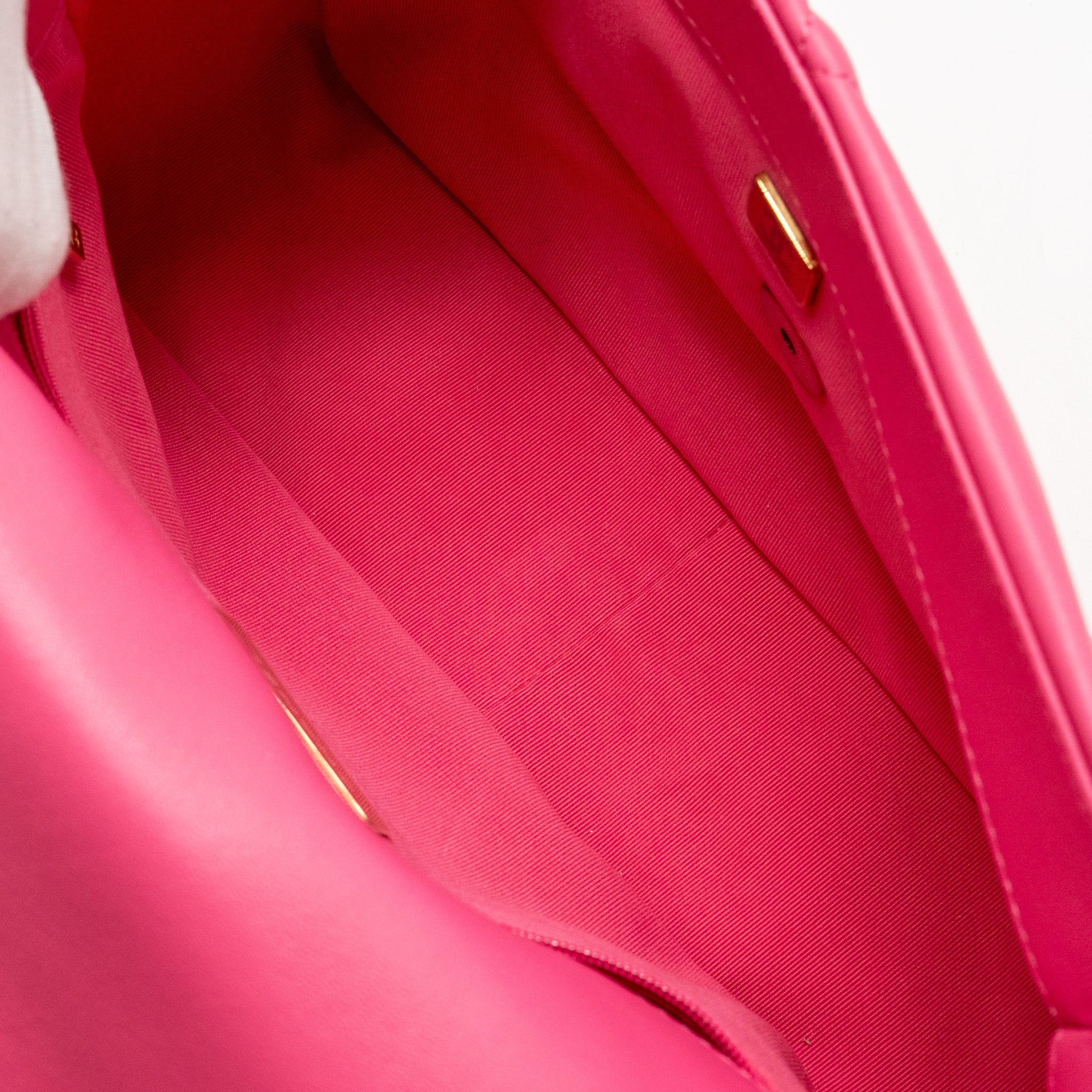 CHANEL LARGE 19 BAG LAMBSKIN PINK MULTICOLOUR HARDWARE (MICROCHIP)