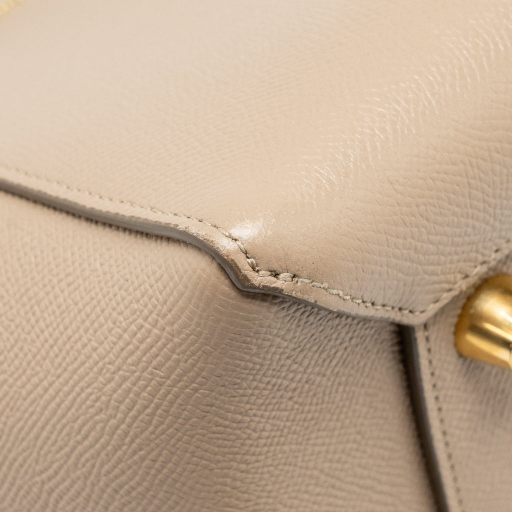 CELINE MINI BELT BAG CALFSKIN LIGHT TAUPE GHW